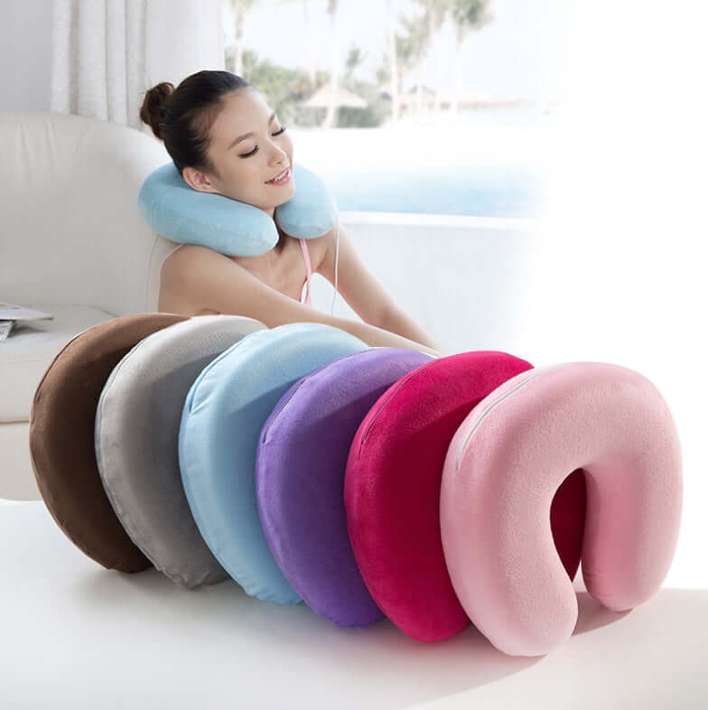Memory cotton U-shaped pillow Neck pillow Slow rebound u-pillar Memory pillow