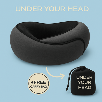 Travel Neck Pillow Memory Foam U-Shaped Pillow Snail Style Travel Neck Support Portable Adjustable Soft Noon Break Sleep Pillows